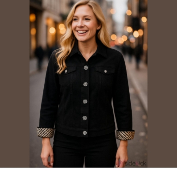 Westbound Black Jean Jacket - Picture 10 of 11